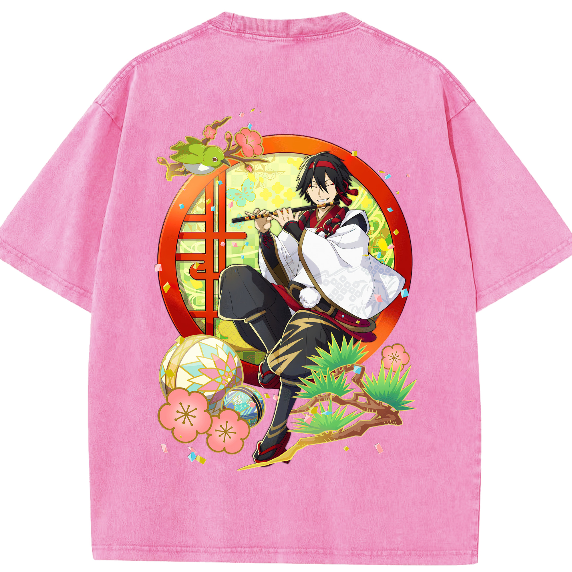 （画像用） 文豪ストレイドッグス Bungo Stray Dogs 綿100% ヴィンテージ風 半袖Tシャツ（背面プリント）